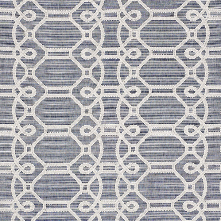 Ziz Embroidery Blue 71930 by Schumacher Fabric Schumacher Fabric Ziz Embroidery Blue 71930Fabric COTTON 77% INDIA </p><p>Repeat: H: HORZ. 17 1/2" (44CM) , V: VERT. 6 1/4" (16CM) 53.25 - Fabric Carolina -