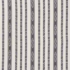Schumacher Fabric Mariam Ikat Black 71982