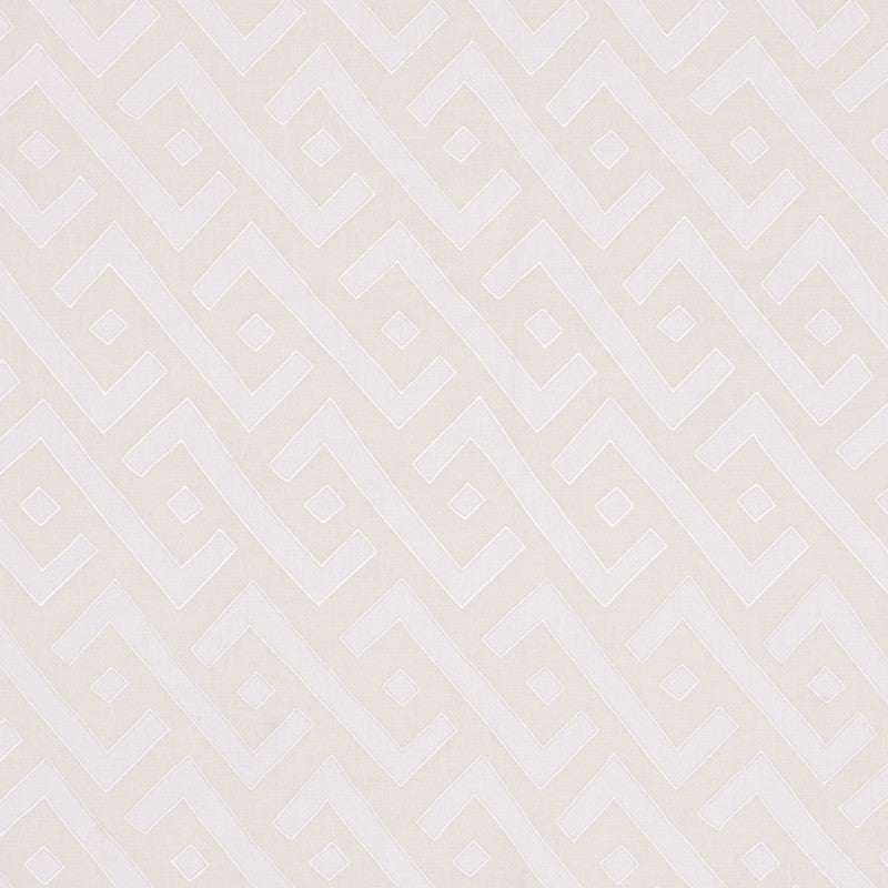 Safari Ivory 72041 by Schumacher Designer Fabric Miles-Redd 96% Linen, 4% Viscose - Horizontal: 26 and Vertical: 11.5 52 - Swanky Fabrics -