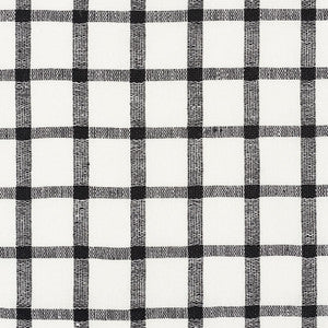 Schumacher Fabric Pauline Check Casement Blackwork 72070