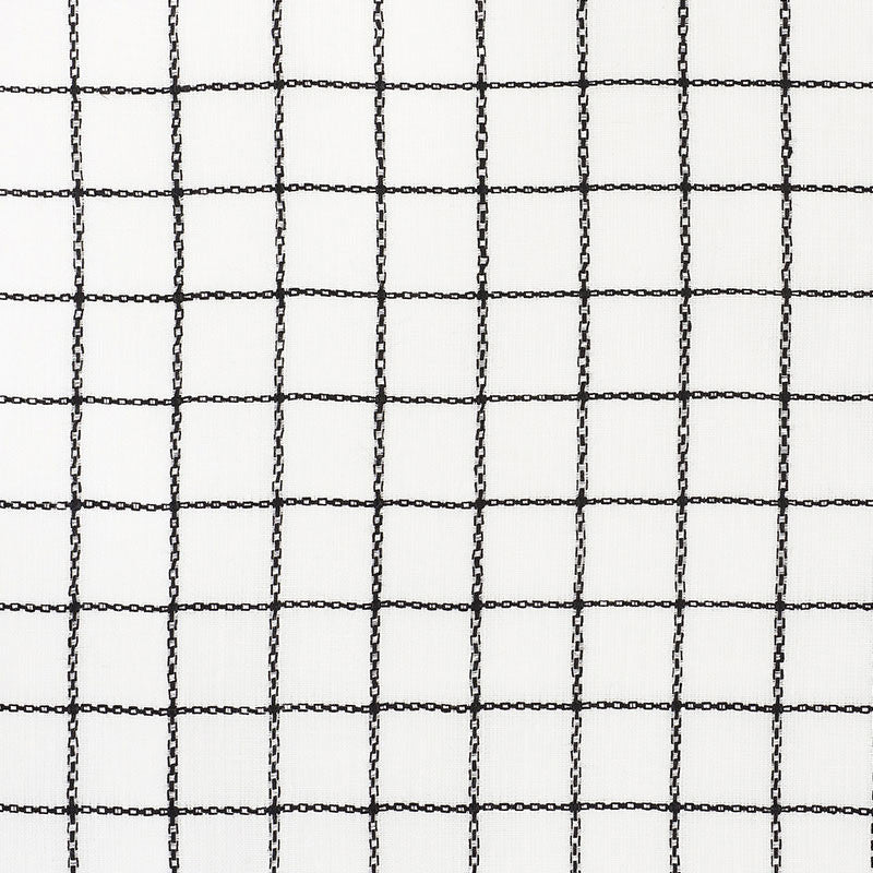 Agnes Sheer Blackwork 72082 by Schumacher Fabric Schumacher Fabric Agnes Sheer Blackwork 72082Fabric LINEN 100% INDIA </p><p>Repeat: H: HORZ. 1 1/4" (3CM) , V: VERT. 1 1/4" (3CM) 55 - Fabric Carolina -