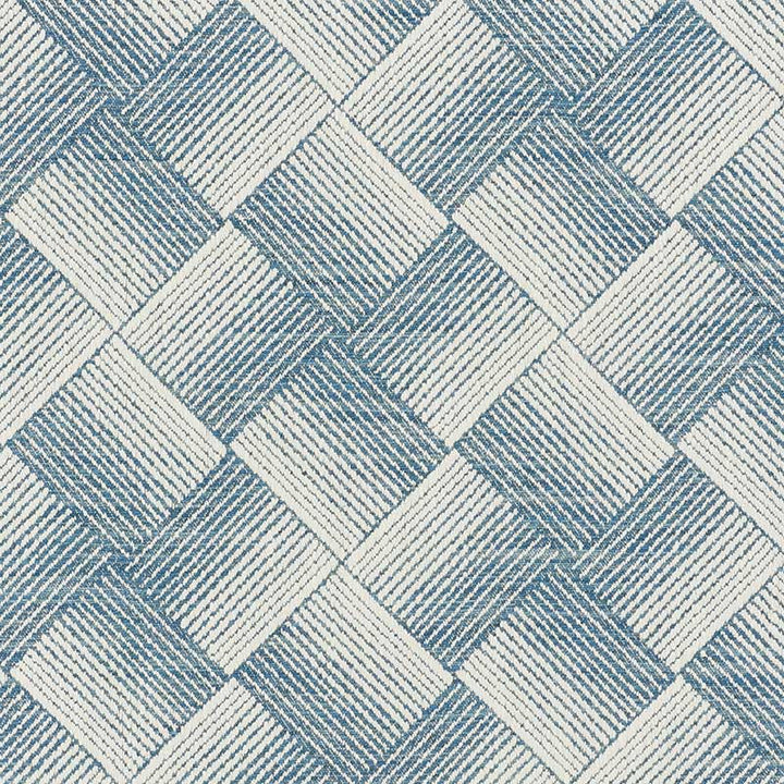 Ashberg Blue 72142 by Schumacher Designer Fabric Essentials-Midscale-Upholstery-Fabrics 46% Viscose, 23% Linen, 19% Cotton, 12% Polyester Martindale 21,000 Horizontal: 6.75 and Vertical: 7 55 - Swanky Fabrics -