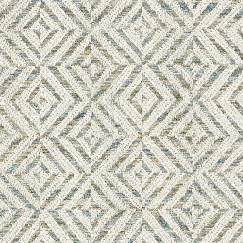 Jubilee Sky 72150 by Schumacher Designer Fabric ESSENTIALS: MID-SCALE UPHOLSTERY See Sample UNITED STATES OF AMERICA - </p><p>Repeat: Horizontal: 2 3/8" (6CM) and Vertical: 3 1/2" (9CM) 55" (140 CM) - Swanky Fabrics -