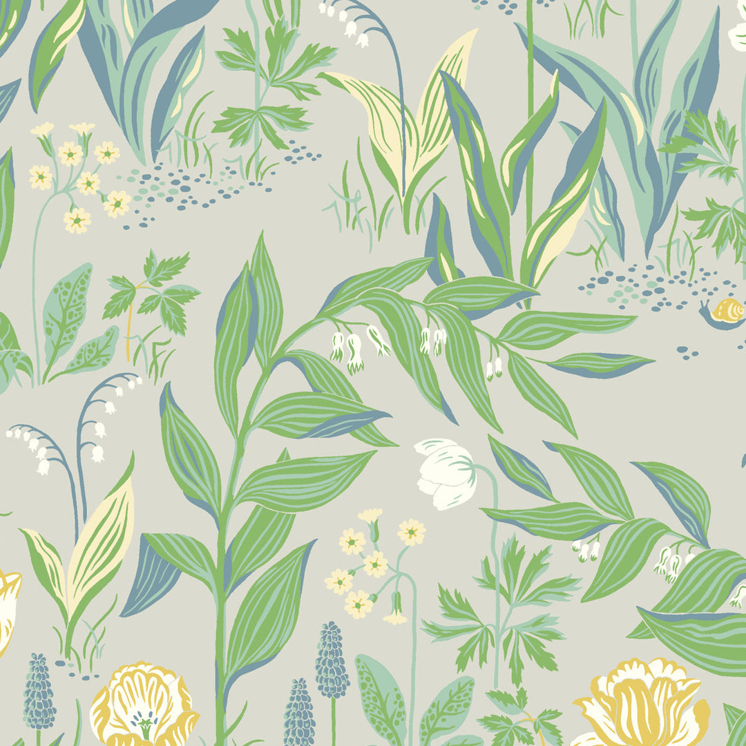 Schumacher Wallcovering Spring Garden - Leaf Multi