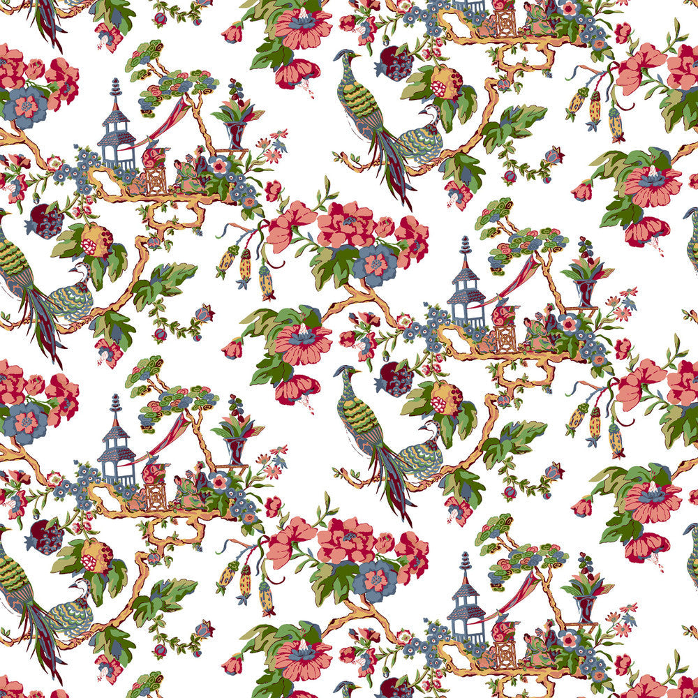 7224-7 Oriental Sage by Bassett Mcnab Designer Fabric BASSETT MCNAB PRINTS 63%COT 37%LIN USA </p><p>Repeat: 25.25 54 in - Swanky Fabrics -