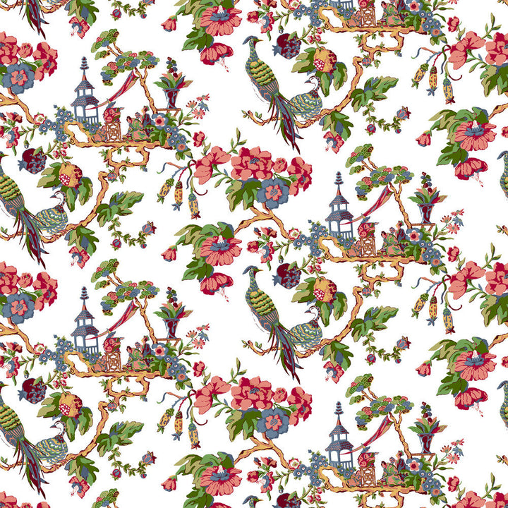 7224-7 Oriental Sage by Bassett Mcnab Designer Fabric BASSETT MCNAB PRINTS 65%LIN 26%COT 9%NYL ENGLAND Horizontal: 54 and Vertical: 25.25 54 in - Swanky Fabrics -