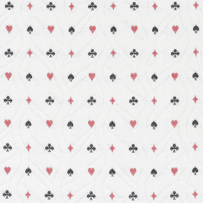 Le Joueur Rouge Et Noir 72270 by Schumacher Designer Fabric FRENCH REVOLUTION See Sample ITALY MEDIUM DUTY </p><p>Repeat: Horizontal: 1 3/4" (4CM) and Vertical: 2" (5CM) 54" (137 CM) - Swanky Fabrics -