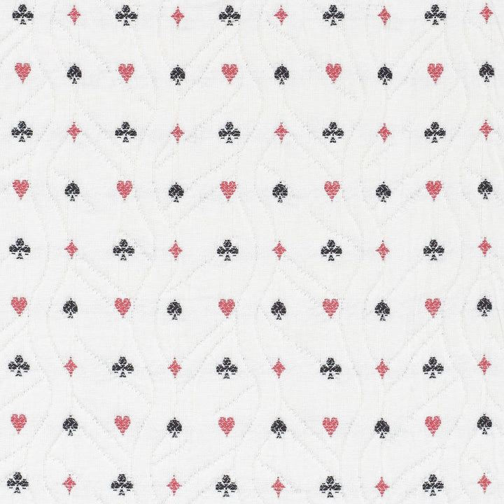 Le Joueur Rouge Et Noir 72270 by Schumacher Designer Fabric FRENCH REVOLUTION See Sample ITALY MEDIUM DUTY </p><p>Repeat: Horizontal: 1 3/4" (4CM) and Vertical: 2" (5CM) 54" (137 CM) - Swanky Fabrics -