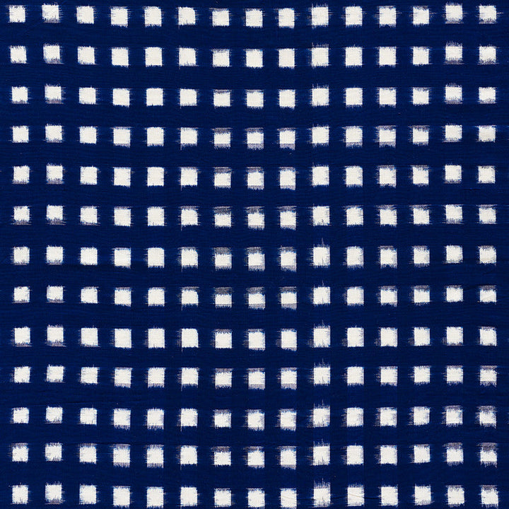 Heiho Ikat Indigo 72350 by Schumacher Designer Fabric Mingei 100% Cotton - Horizontal: 1.5 and Vertical: 1.75 43.5 - Swanky Fabrics -
