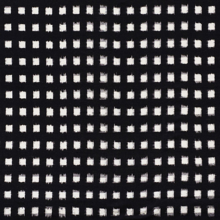Heiho Ikat Black 72351 by Schumacher Fabric Schumacher Fabric Heiho Ikat Black 72351Fabric COTTON 100% INDIA </p><p>Repeat: H: HORZ. 1 1/2" (3CM) , V: VERT. 1 3/4" (4CM) 43.5 - Fabric Carolina -