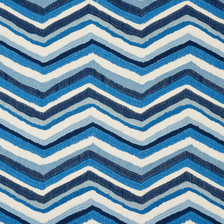 Shasta Embroidery Blue 72471 by Schumacher Designer Fabric OPEN SKY COTTON 73% POLYESTER 27% INDIA MARTINDALE 50,000 </p><p>Repeat: Horizontal: 8 1/2" (22CM) and Vertical: 7 1/2" (19CM) 52 - Swanky Fabrics -