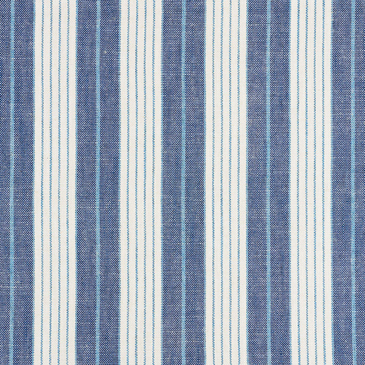 Horst Stripe Delft 72600 by Schumacher Designer Fabric VOGUE LIVING VISCOSE 45% COTTON 23% ITALY MARTINDALE 35,000 </p><p>Repeat: Horizontal: 4 1/4" (11CM) and Vertical: 55 - Swanky Fabrics -