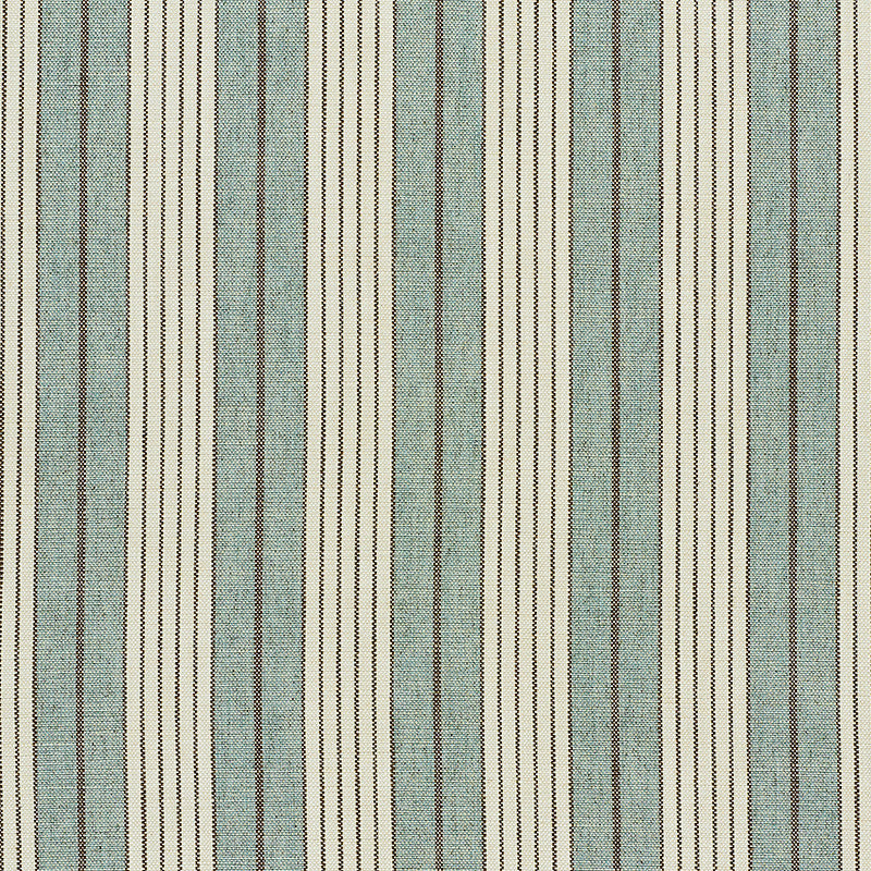 Horst Stripe Sky 72603 by Schumacher Designer Fabric VOGUE LIVING VISCOSE 45% COTTON 23% ITALY MARTINDALE 35,000 </p><p>Repeat: Horizontal: 4 1/4" (11CM) and Vertical: 55 - Swanky Fabrics -