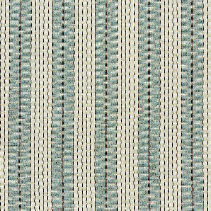 Horst Stripe Sky 72603 by Schumacher Designer Fabric NEW TRADITIONAL II See Sample ITALY - </p><p>Repeat: Horizontal: 4 1/4" (11CM) and Vertical: - 55" (140CM) - Swanky Fabrics -