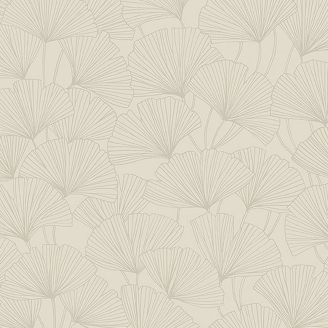 Schumacher Wallcovering Ginkgo - Stone