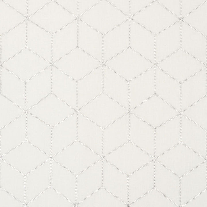 Atria Silver 72670 by Schumacher Designer Fabric SHEERS & CASEMENTS III LINEN 90% ACRYLIC SEQUINS 7% INDIA </p><p>Repeat: Horizontal: 4" (10CM) and Vertical: 7 3/4" (20CM) 51 - Swanky Fabrics -