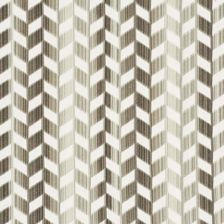 Chevron Strie Velvet Stone 72810 by Schumacher Designer Fabric CUT & PATTERNED VELVETS See Sample INDIA MEDIUM DUTY </p><p>Repeat: Horizontal: 26 1/2" (67CM) and Vertical: 2 1/4" (6CM) 53 1/2" (136CM) - Swanky Fabrics -