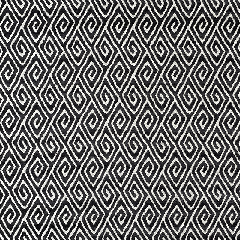 Diamante Velvet Onyx 72831 by Schumacher Designer Fabric CUT & PATTERNED VELVETS VISCOSE 71% COTTON 29% INDIA WYZENBEEK 35,000 </p><p>Repeat: Horizontal: 1 3/4" (4CM) and Vertical: 3" (8CM) 54 - Swanky Fabrics -