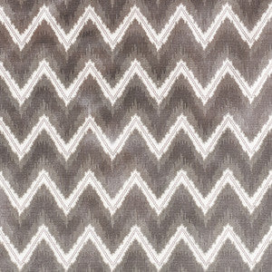Schumacher Fabric Chevron Velvet Grey 72841