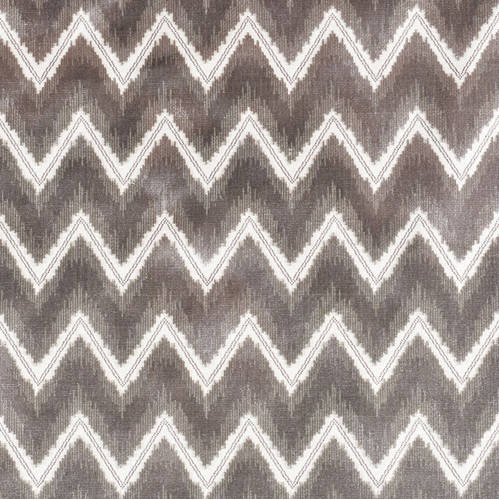 Chevron Velvet Grey 72841 by Schumacher Fabric Schumacher Fabric Chevron Velvet Grey 72841Fabric COTTON 50% INDIA </p><p>Repeat: H: HORZ. 3 1/4" (8CM) , V: VERT. 4 1/4" (11CM) 54 - Fabric Carolina -