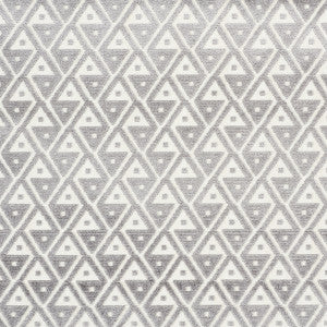 Schumacher Fabric Hoffmann Velvet Silver 72991