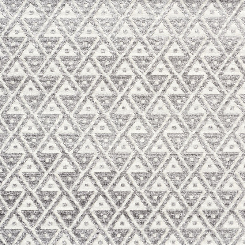 Hoffmann Velvet Silver 72991 by Schumacher Designer Fabric CUT & PATTERNED VELVETS VISCOSE 56% COTTON 44% INDIA MARTINDALE 60,000 </p><p>Repeat: Horizontal: 2" (5CM) and Vertical: 2" (5CM) 54 - Swanky Fabrics -