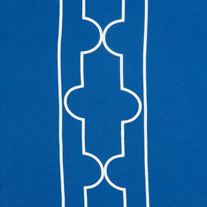 Schumacher Fabric Limitless Lattice Royal 73073