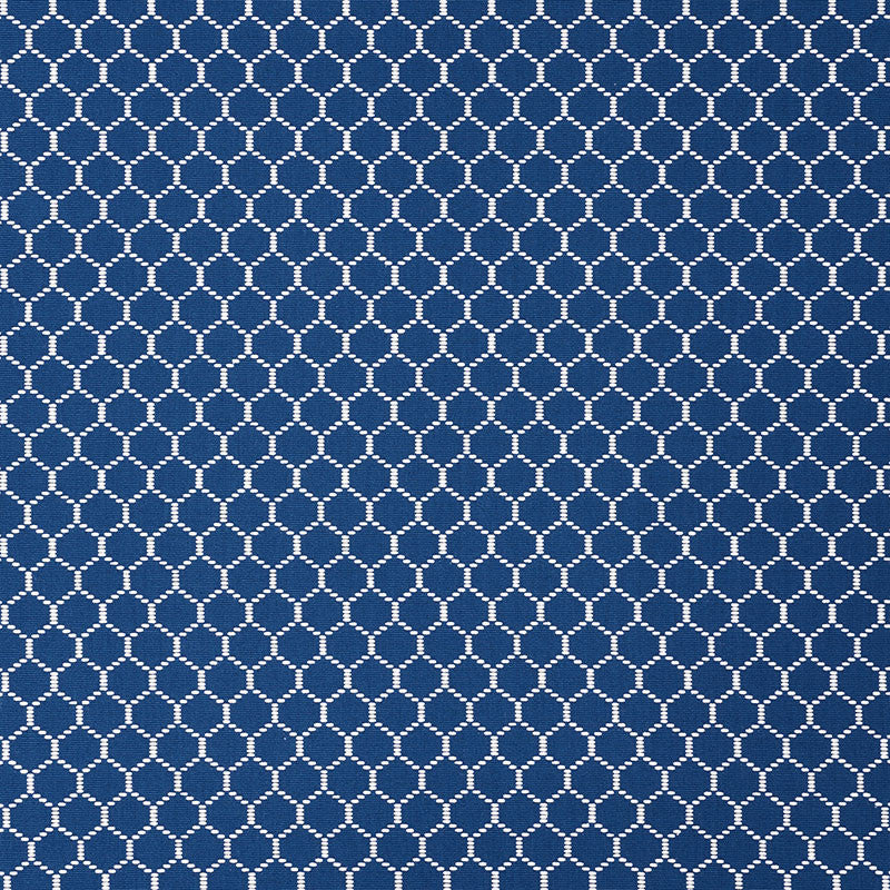 Fishnet Marine 73093 by Schumacher Designer Fabric STEP LIVELY COTTON 100% INDIA MARTINDALE 18,000 </p><p>Repeat: Horizontal: 5/8" (2CM) and Vertical: 1" (3CM) 57.5 - Swanky Fabrics -
