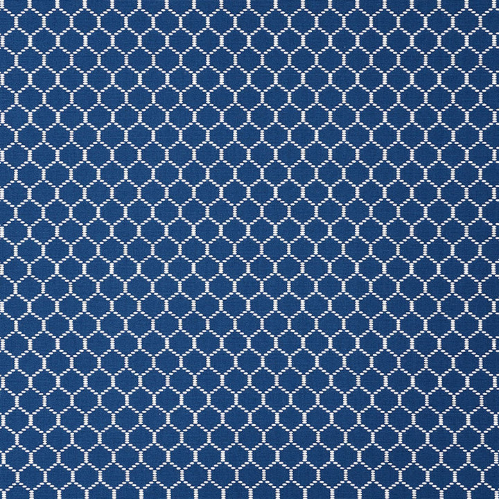 Fishnet Marine 73093 by Schumacher Designer Fabric STEP LIVELY COTTON 100% INDIA MARTINDALE 18,000 </p><p>Repeat: Horizontal: 5/8" (2CM) and Vertical: 1" (3CM) 57.5 - Swanky Fabrics -