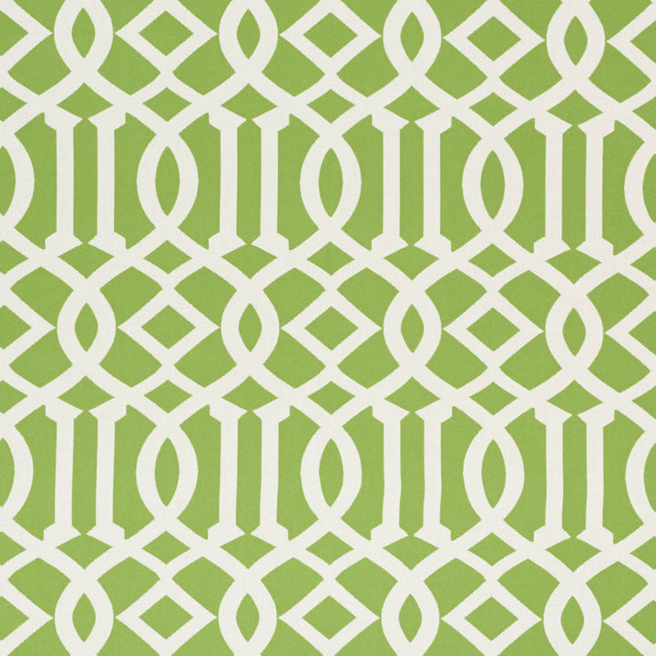 Imperial Trellis Indoor/Outdoor Leaf 73160 by Schumacher Designer Fabric INDOOR/OUTDOOR II: PRINTS & WOVENS POLYESTER 100% UNITED STATES OF AMERICA WYZENBEEK 30,000 </p><p>Repeat: Horizontal: 7" (18CM) and Vertical: 12 1/4" (31CM) 54.75 - Swanky Fabrics -