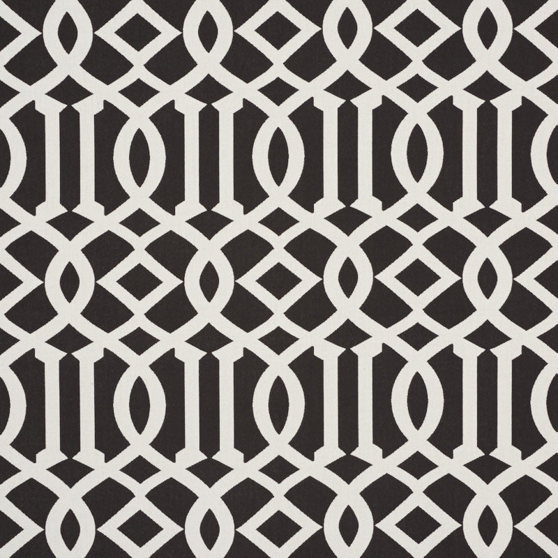 Imperial Trellis Indoor/Outdoor Black 73162 by Schumacher Fabric Schumacher Fabric Imperial Trellis Indoor/Outdoor Black 73162Fabric POLYESTER 100% UNITED STATES OF AMERICA </p><p>Repeat: H: HORZ. 7" (18CM) , V: VERT. 12 1/4" (31CM) 54.75 - Fabric Carolina -