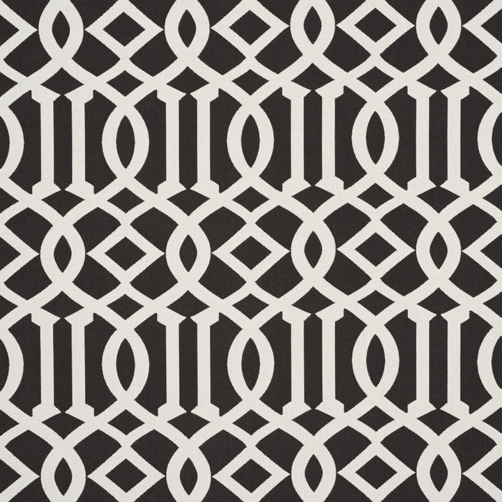 Imperial Trellis Indoor/Outdoor Black 73162 by Schumacher Designer Fabric INDOOR/OUTDOOR II: PRINTS & WOVENS POLYESTER 100% UNITED STATES OF AMERICA WYZENBEEK 30,000 </p><p>Repeat: Horizontal: 7" (18CM) and Vertical: 12 1/4" (31CM) 54.75 - Swanky Fabrics -