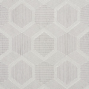 Schumacher Fabric Tortuga Embroidery Grey 73201