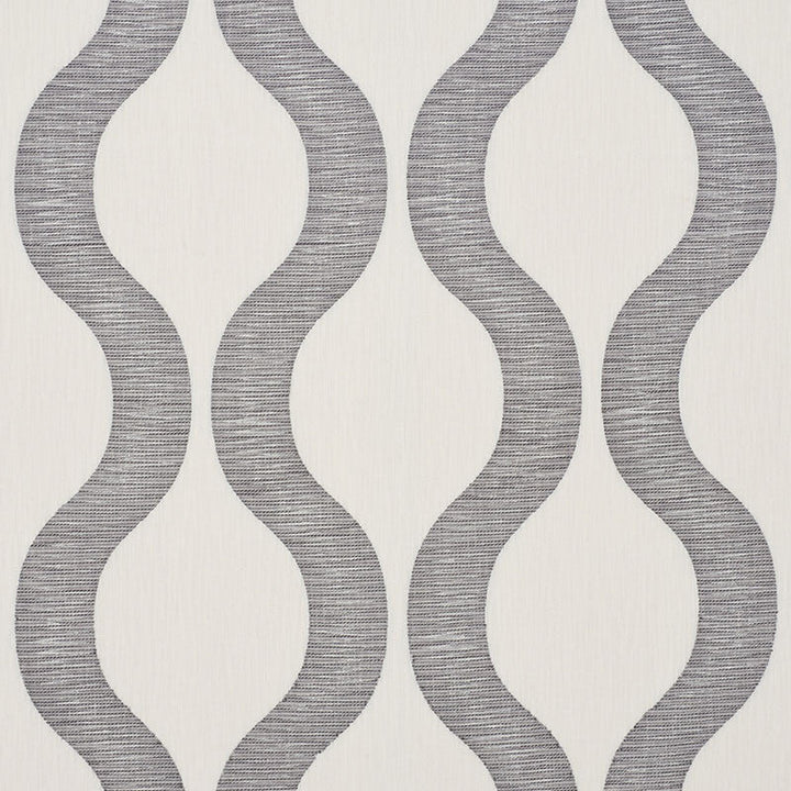 Ondata Charcoal 73222 by Schumacher Designer Fabric AU NATUREL COTTON 40% VISCOSE 33% INDIA MARTINDALE 15,000 </p><p>Repeat: Horizontal: 14 1/4" (36CM) and Vertical: 16" (41CM) 56.5 - Swanky Fabrics -