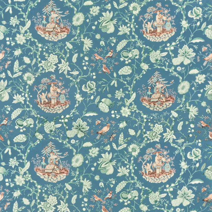 7324-49 Tea Garden by Bassett Mcnab Designer Fabric BASSETT MCNAB PRINTS 100%COT USA Horizontal: 0.000 and Vertical: 36.000 54 in - Swanky Fabrics -