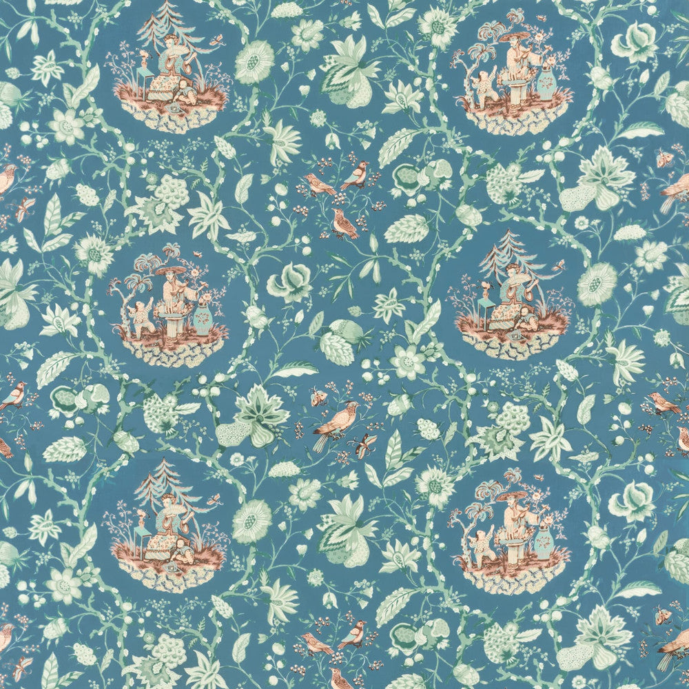 7324-49 Tea Garden by Bassett Mcnab Designer Fabric BASSETT MCNAB PRINTS 100%COT USA </p><p>Repeat: 36 54 in - Swanky Fabrics -
