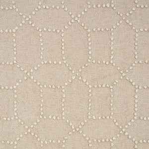 Schumacher Fabric Vento Embroidery Natural 73280