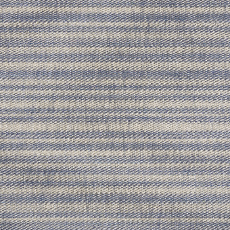 Petra Stripe Indigo 73361 by Schumacher Designer Fabric Au-Naturel 39% Acrylic, 36% Polyester, 19% Viscose, 6% Linen Martindale 50,000 Horizontal: - and Vertical: 23.25 55 - Swanky Fabrics -