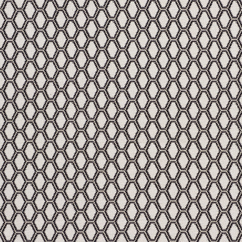 Beehive Graphite 73422 by Schumacher Designer Fabric HAPPY TOGETHER See Sample ITALY - </p><p>Repeat: Horizontal: 1 1/2" (4CM) and Vertical: 1 1/2" (4CM) 54 1/2" (139CM) - Swanky Fabrics -
