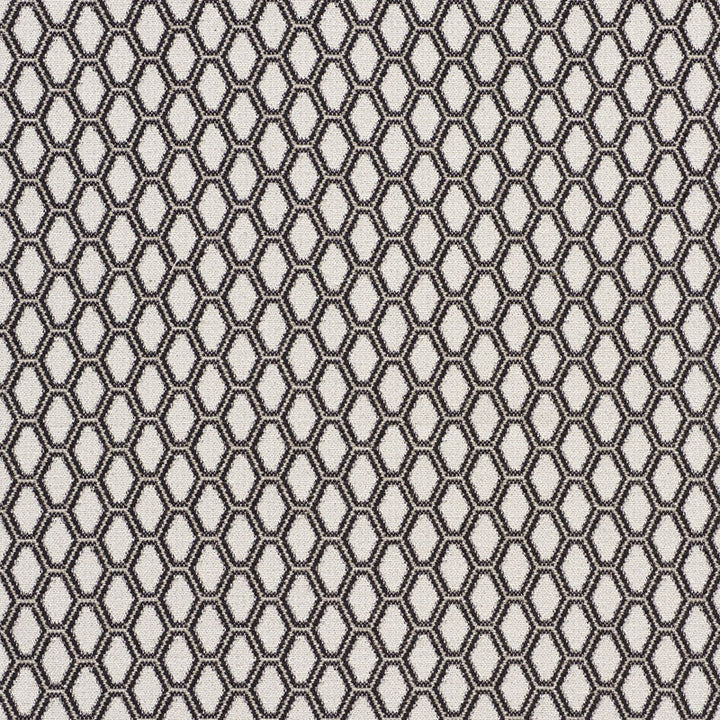 Beehive Graphite 73422 by Schumacher Designer Fabric HAPPY TOGETHER See Sample ITALY - </p><p>Repeat: Horizontal: 1 1/2" (4CM) and Vertical: 1 1/2" (4CM) 54 1/2" (139CM) - Swanky Fabrics -