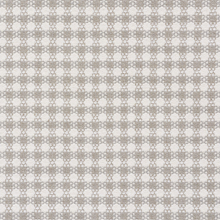 Checkmate Grey 73431 by Schumacher Designer Fabric Happy-Together 53% Cotton, 25% Viscose, 12% Linen, 10% Polyester Martindale 26,000 Horizontal: 1.5 and Vertical: 1 55.5 - Swanky Fabrics -