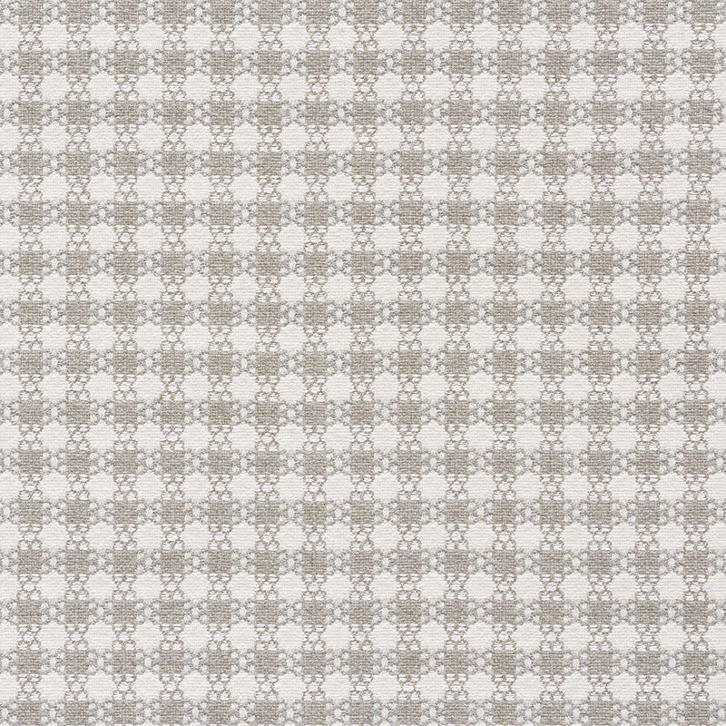 Checkmate Grey 73431 by Schumacher Designer Fabric HAPPY TOGETHER COTTON 53% VISCOSE 25% ITALY MARTINDALE 26,000 </p><p>Repeat: Horizontal: 1 1/2" (4CM) and Vertical: 1" (3CM) 55.5 - Swanky Fabrics -