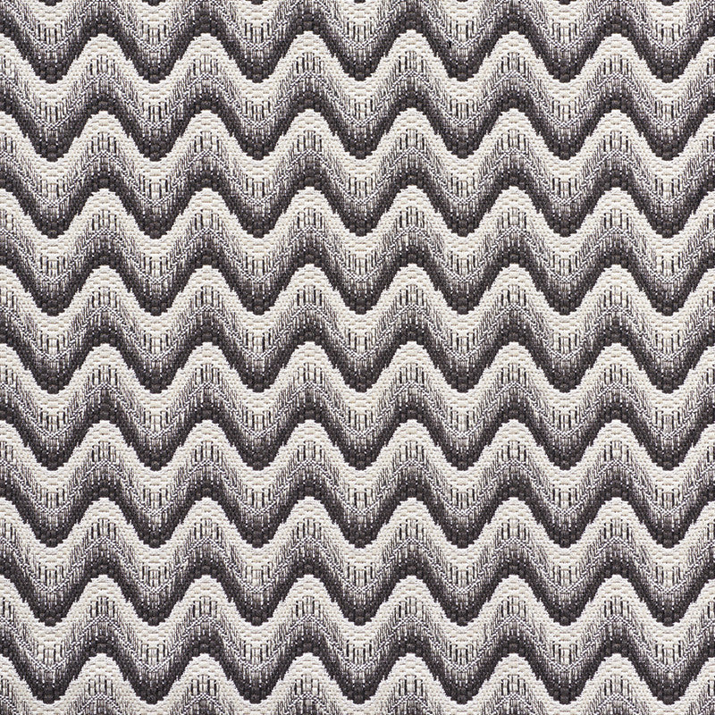 Bargello Wave Graphite 73441 by Schumacher Designer Fabric Happy-Together 49% Cotton, 30% Viscose, 15% Linen, 6% Polyester Martindale 26,000 Horizontal: 2.25 and Vertical: 1.75 55.5 - Swanky Fabrics -