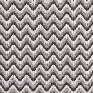 Schumacher Fabric Bargello Wave Graphite 73441