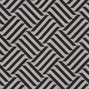 Schumacher Fabric Cross Hatch Black 73451