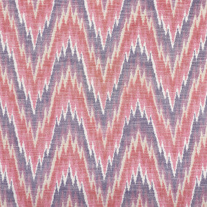 Schumacher Fabric Ibiza Flamestitch Berry 73462
