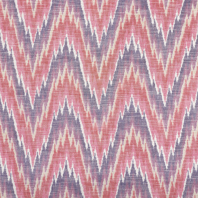 Ibiza Flamestitch Berry 73462 by Schumacher Fabric Schumacher Fabric Ibiza Flamestitch Berry 73462Fabric COTTON 100% INDIA </p><p>Repeat: H: HORZ. 8 3/4" (22CM) , V: VERT. 8" (20CM) 53 - Fabric Carolina -