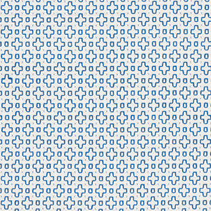 Schumacher Fabric Scout Embroidery Blue 73560