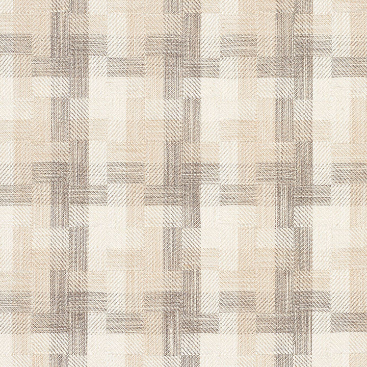 Boro Plaid Natural 73742 by Schumacher Designer Fabric FOLK ART POLYESTER 64% COTTON 18% INDIA WYZENBEEK 15,000 </p><p>Repeat: Horizontal: 6 1/8" (16CM) and Vertical: 7" (18CM) 55.5 - Swanky Fabrics -