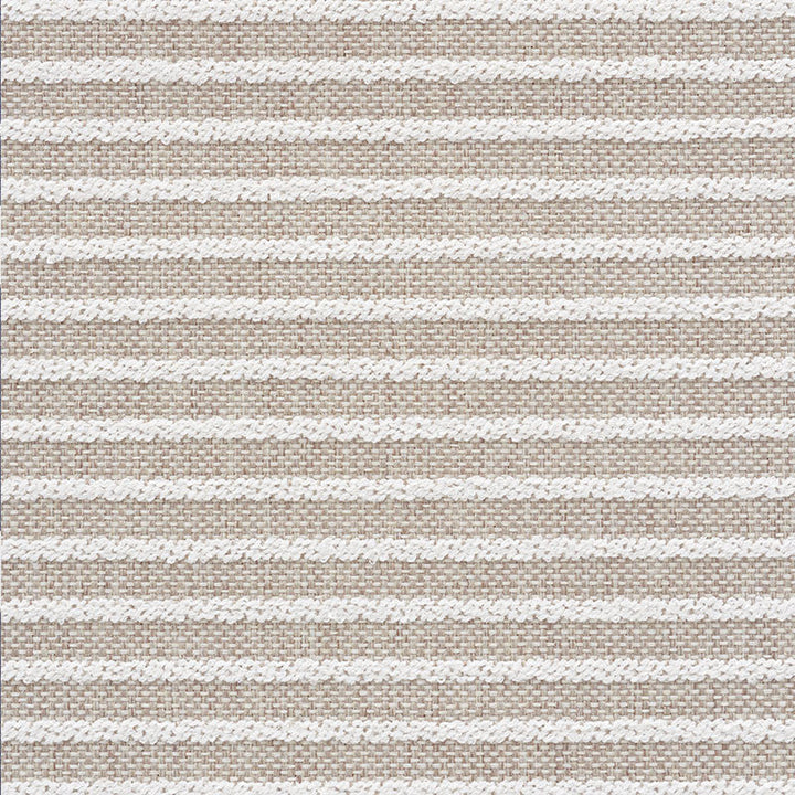 Boucle Stripe Natural 73800 by Schumacher Designer Fabric INDOOR OUTDOOR WOVENS POLYESTER 100% UNITED STATES OF AMERICA WYZENBEEK 100,000 </p><p>Repeat: Horizontal: and Vertical: 1/2" (1CM) 56 - Swanky Fabrics -